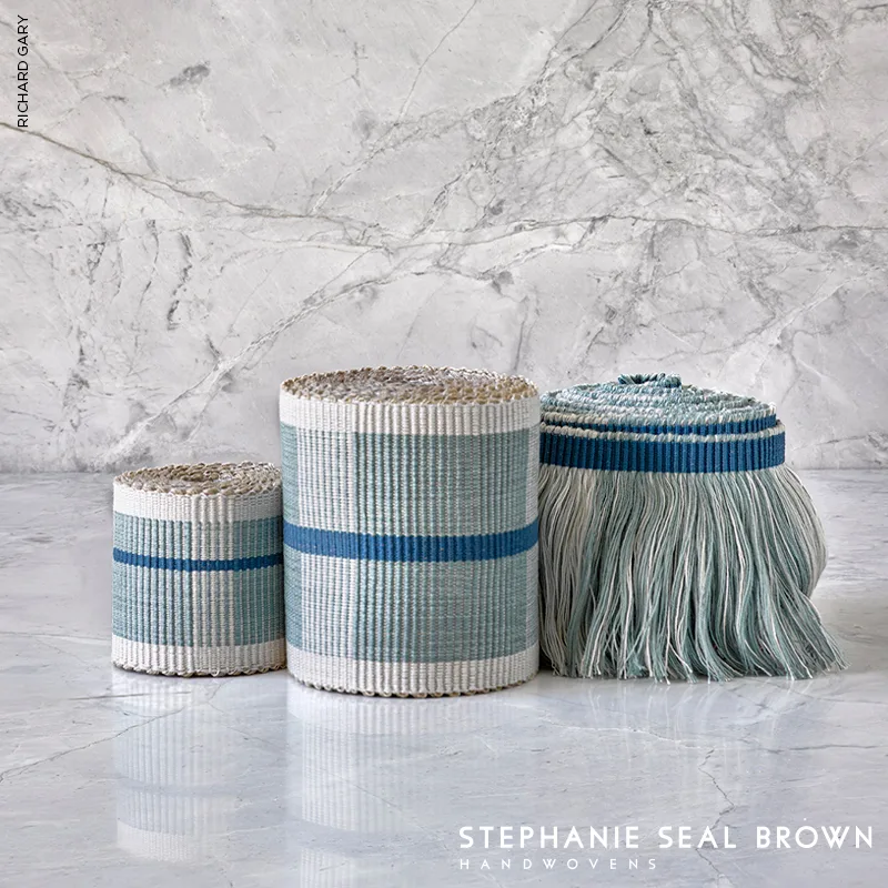 79201 | Calcada Tape Medium - Mineral Schumacher Calcada Tape Medium trim in Mineral (79201)