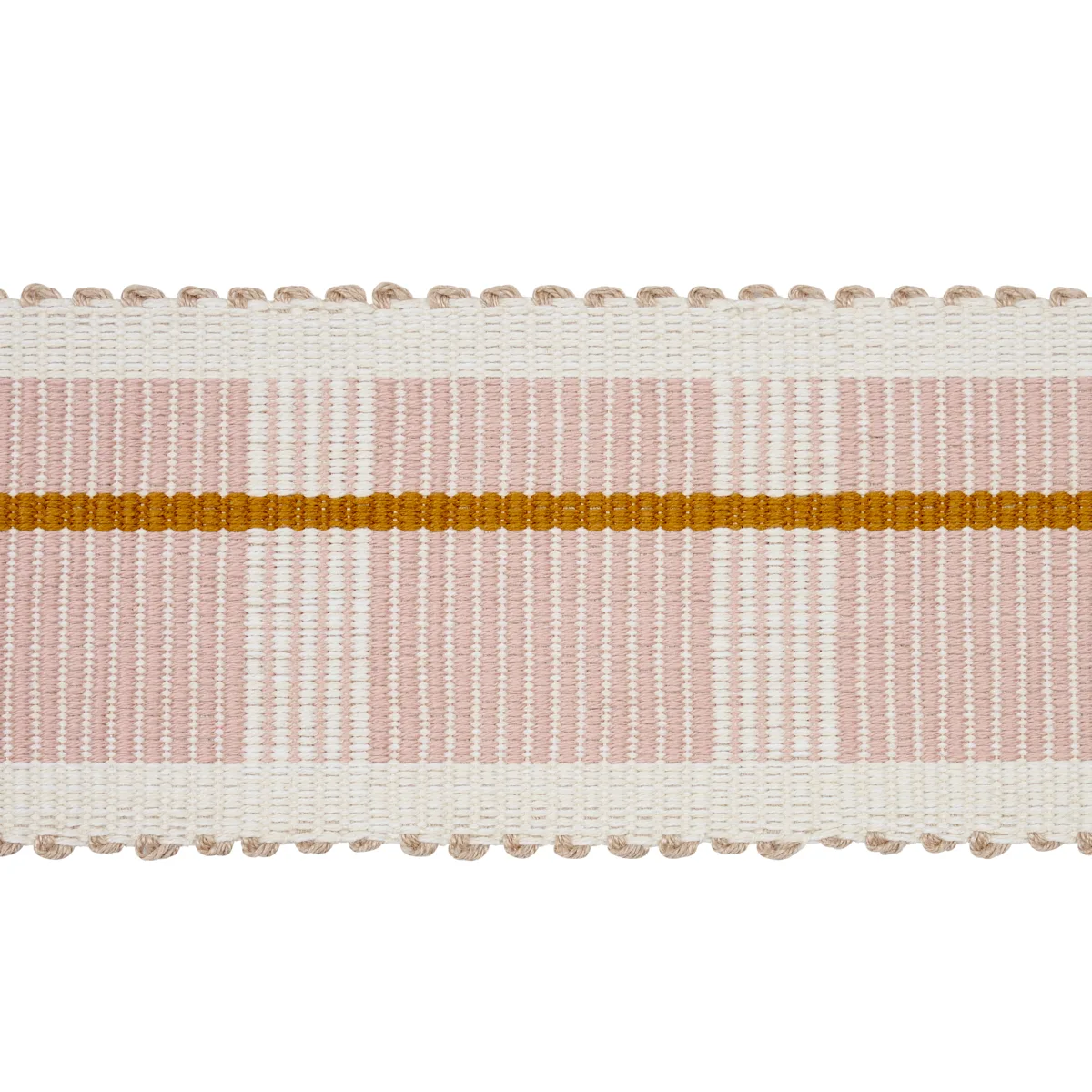 Schumacher Calcada Tape Medium trim in Rose Quartz (79207)