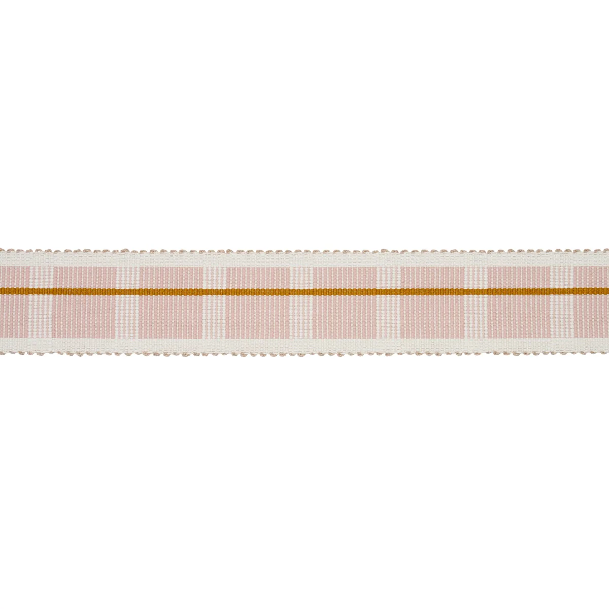 Schumacher Calcada Tape Medium trim in Rose Quartz (79207)