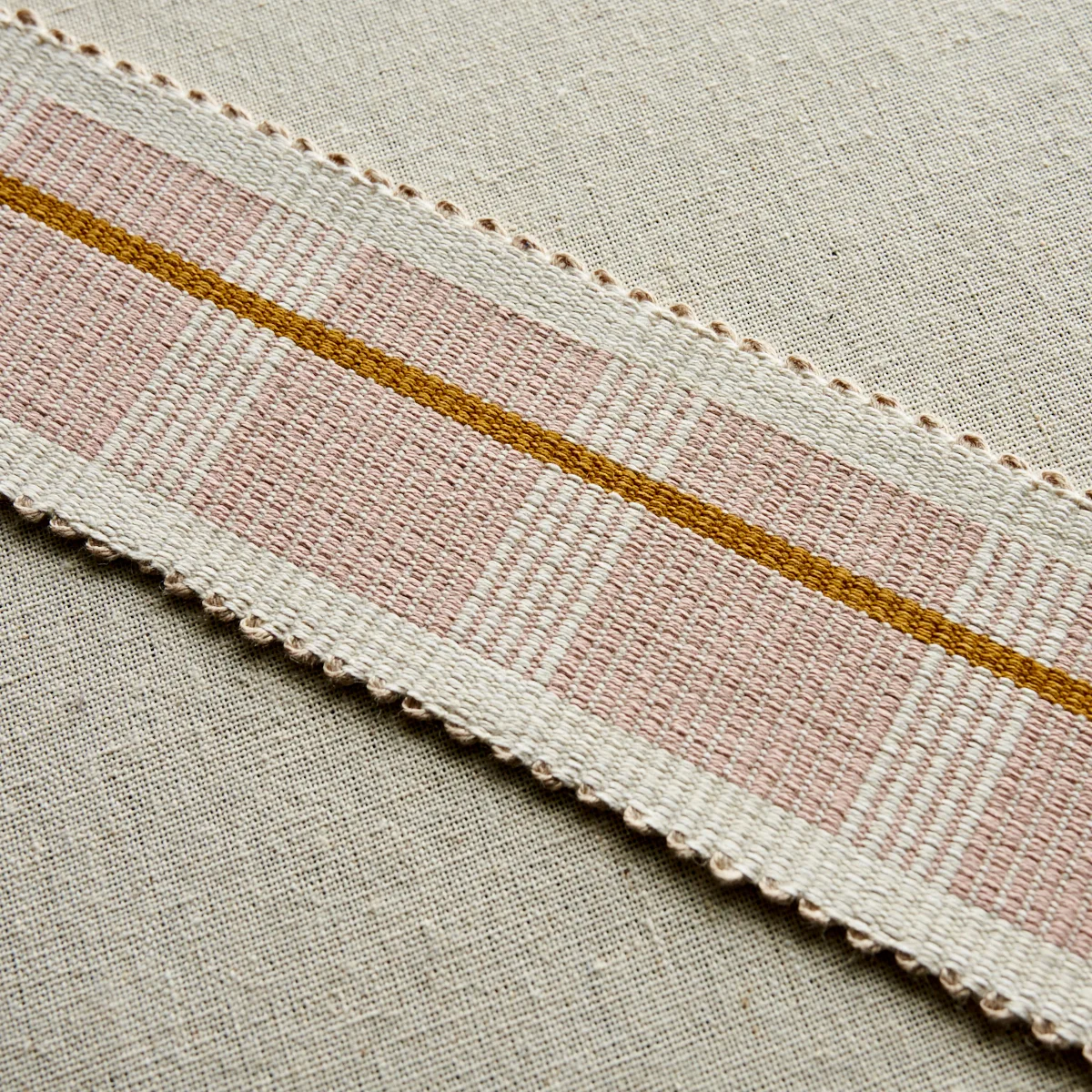 79207 | Calcada Tape Medium - Rose Quartz Schumacher Calcada Tape Medium trim in Rose Quartz (79207)