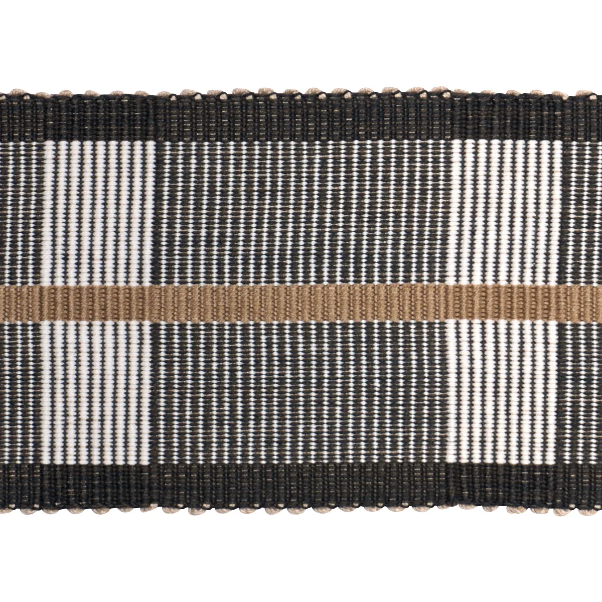 Schumacher Calcada Tape Wide trim in Carbon (85200)