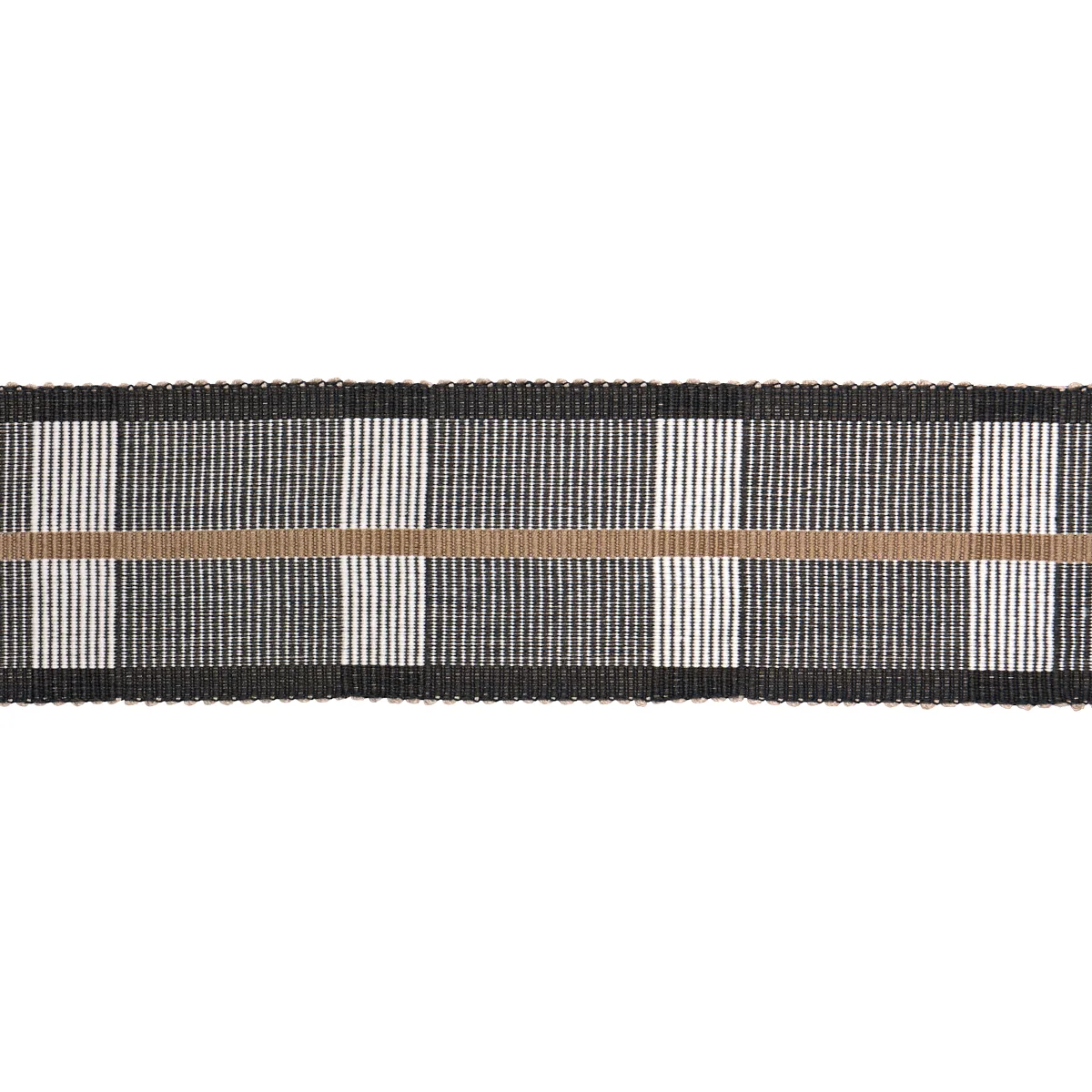 Schumacher Calcada Tape Wide trim in Carbon (85200)