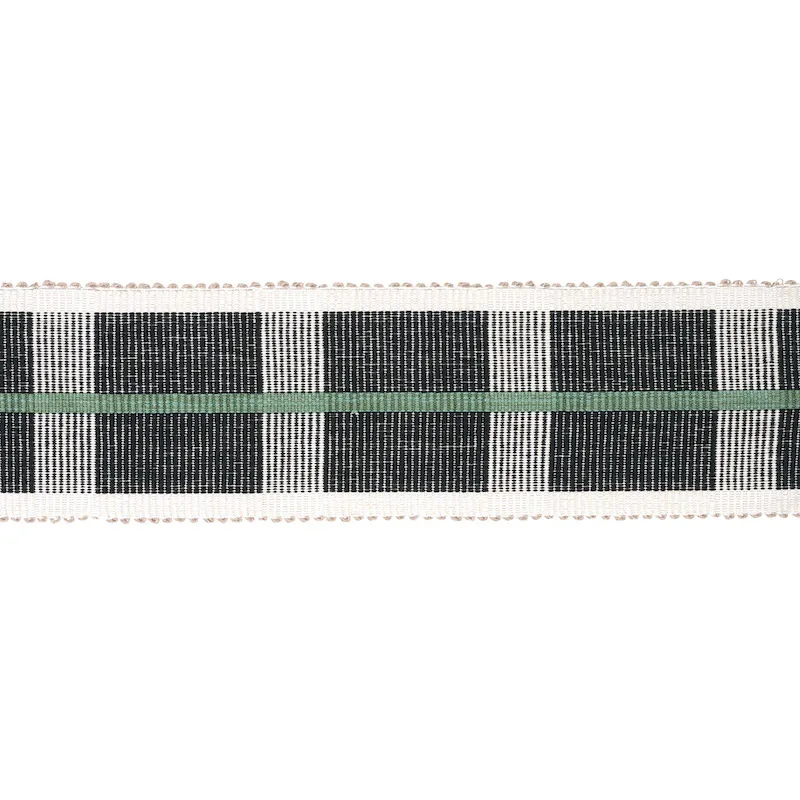 Schumacher Calcada Tape Wide trim in Emerald (78973)