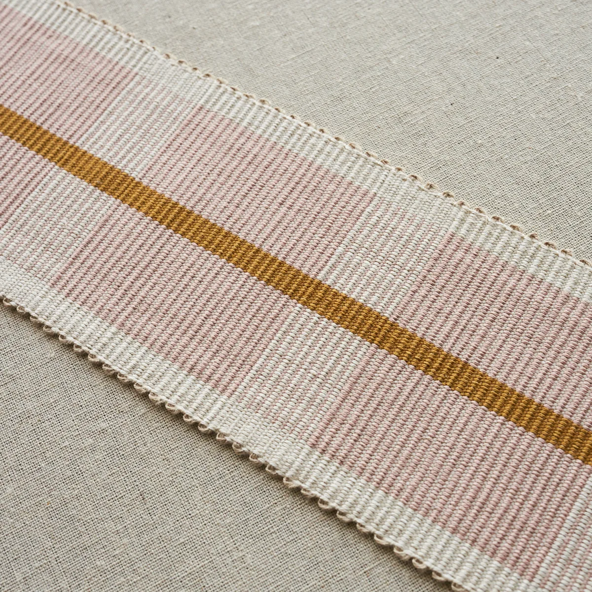 78976 | Calcada Tape Wide - Rose Quartz Schumacher Calcada Tape Wide trim in Rose Quartz (78976)