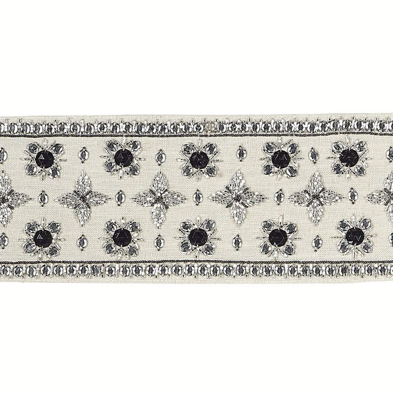 Schumacher Callas Tape trim in Jet (69010)
