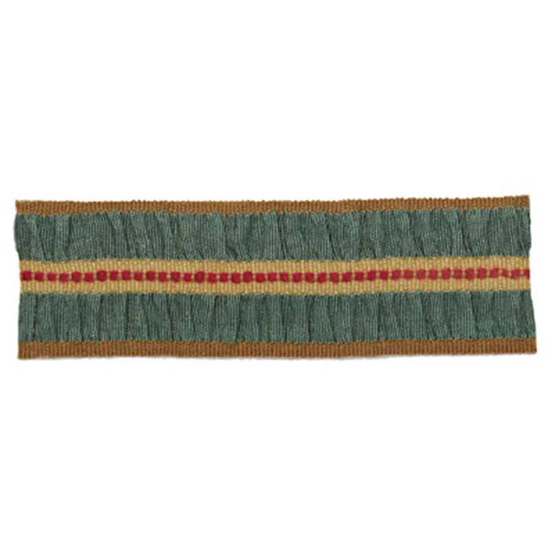 Schumacher Camden Braid trim in Peacock (63191)
