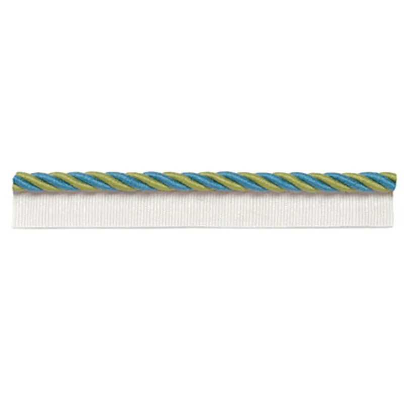 Schumacher Capri Lipcord trim in Lagoon (63351)