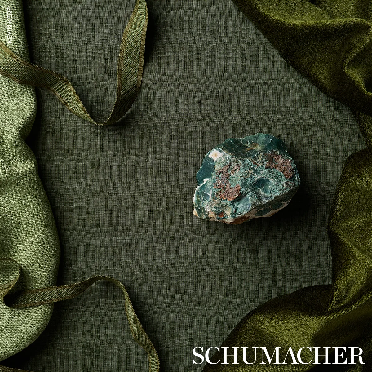 83393 | Cardiff Tape Medium - Green Schumacher Cardiff Tape Medium trim in Green (83393)