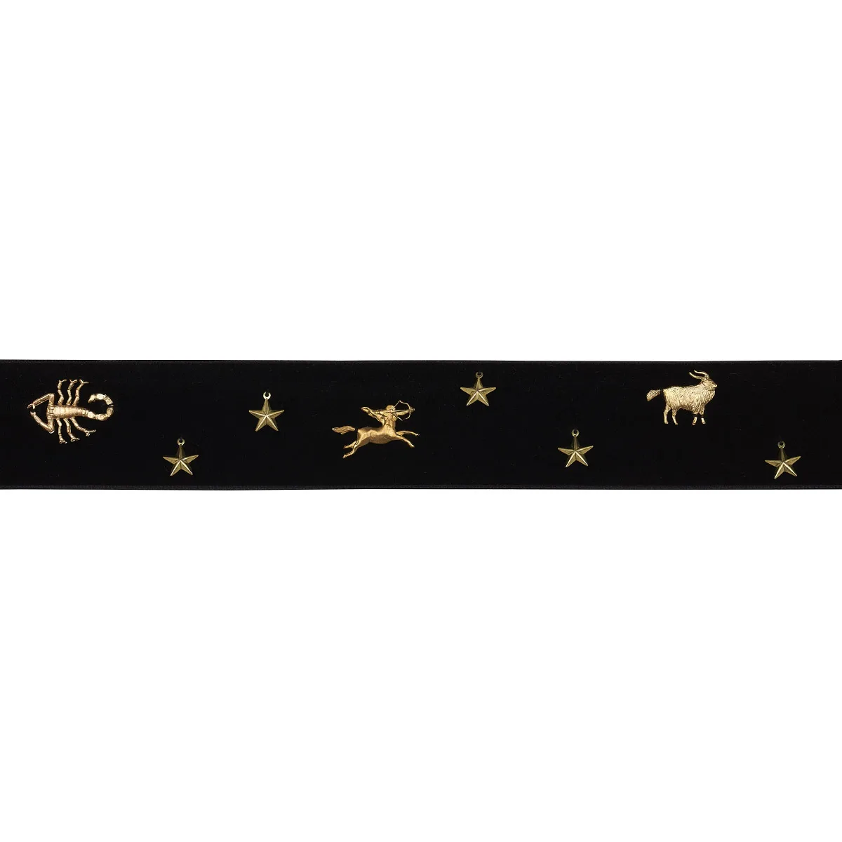 Schumacher Carmen Velvet Tape trim in Black (82870)