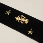 82870 | Carmen Velvet Tape - Black Schumacher Carmen Velvet Tape trim in Black (82870)