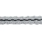 79021 | Carmo Gimp - Silver & Black Schumacher Carmo Gimp trim in Silver & Black (79021)