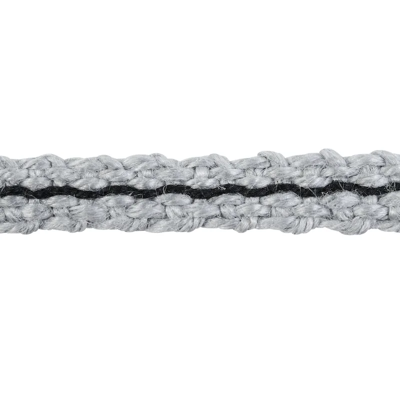 Schumacher Carmo Gimp trim in Silver & Black (79021)