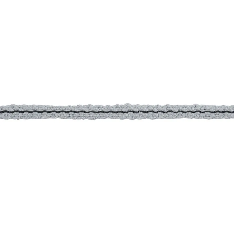 Schumacher Carmo Gimp trim in Silver & Black (79021)