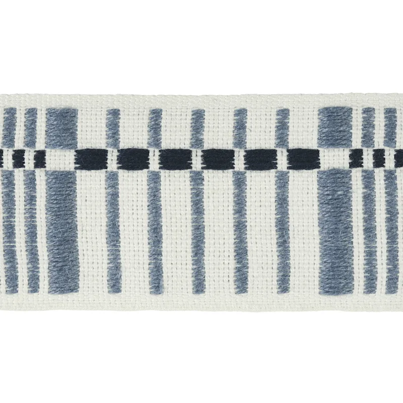Schumacher Carmo Tape Medium trim in Indigo (79000)