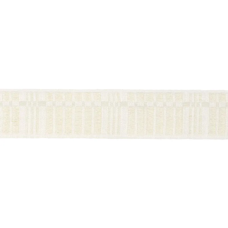 Schumacher Carmo Tape Medium trim in Ivory (78003)