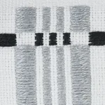 79001 | Carmo Tape Medium - Silver & Black Schumacher Carmo Tape Medium trim in Silver & Black (79001)