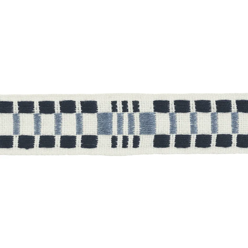 Schumacher Carmo Tape Narrow trim in Indigo (78990)