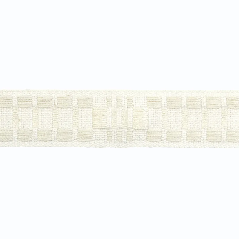 Schumacher Carmo Tape Narrow trim in Ivory (78993)