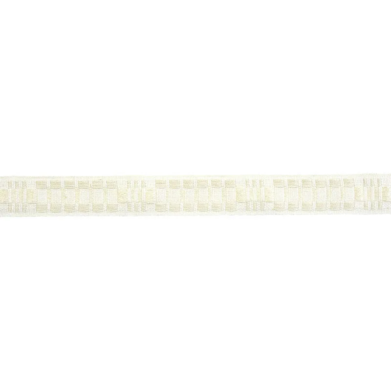 Schumacher Carmo Tape Narrow trim in Ivory (78993)