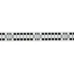 78991 | Carmo Tape Narrow - Silver & Black Schumacher Carmo Tape Narrow trim in Silver & Black (78991)