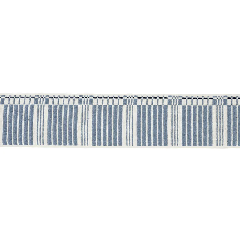 Schumacher Carmo Tape Wide trim in Indigo (79210)
