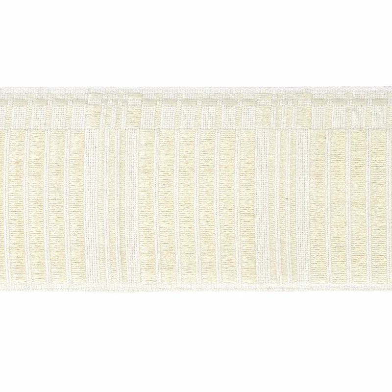 Schumacher Carmo Tape Wide trim in Ivory (79213)