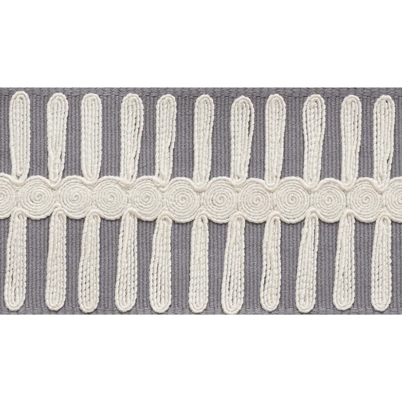 Schumacher Castille Tape trim in Grey (70745)