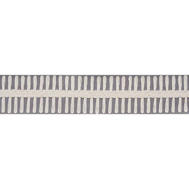 Schumacher Castille Tape trim in Grey (70745)