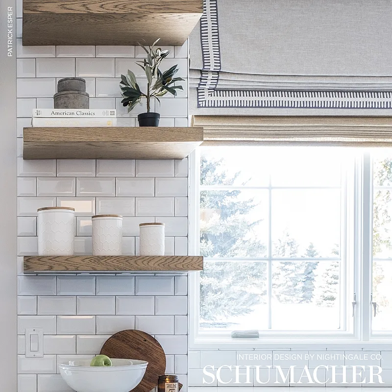 Schumacher Castille Tape trim in Grey (70745)