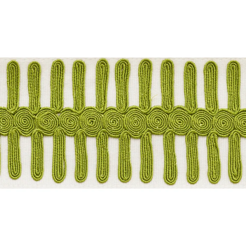Schumacher Castille Tape trim in Leaf (70746)