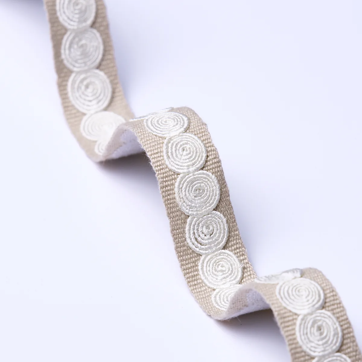83884 | Castille Tape Narrow - Neutral Schumacher Castille Tape Narrow trim in Neutral (83884)