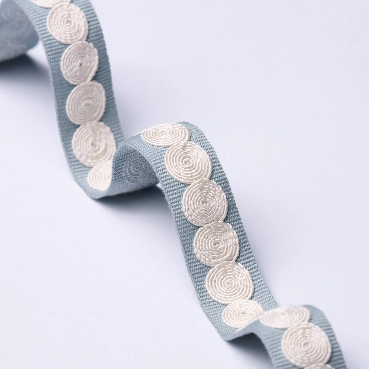 83880 | Castille Tape Narrow - Sky Schumacher Castille Tape Narrow trim in Sky (83880)