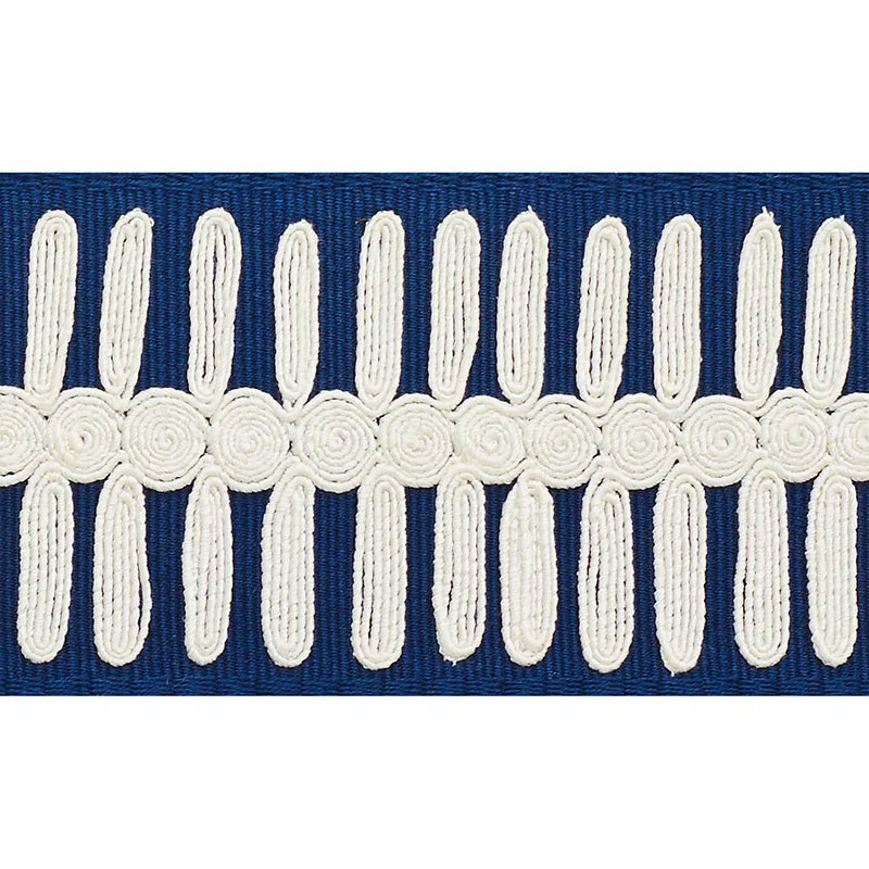 Schumacher Castille Tape trim in Navy (70743)