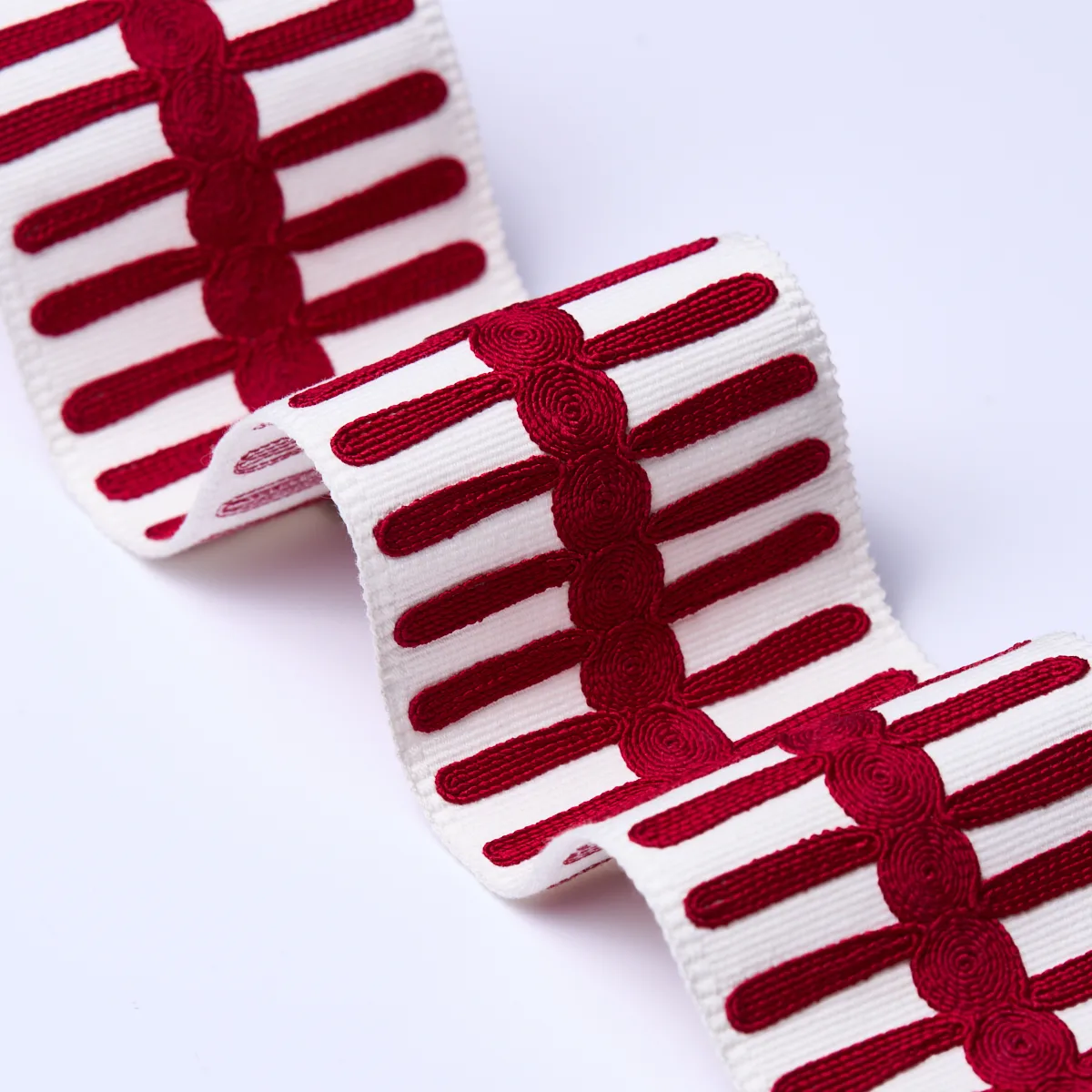 70748 | Castille Tape - Red Schumacher Castille Tape trim in Red (70748)