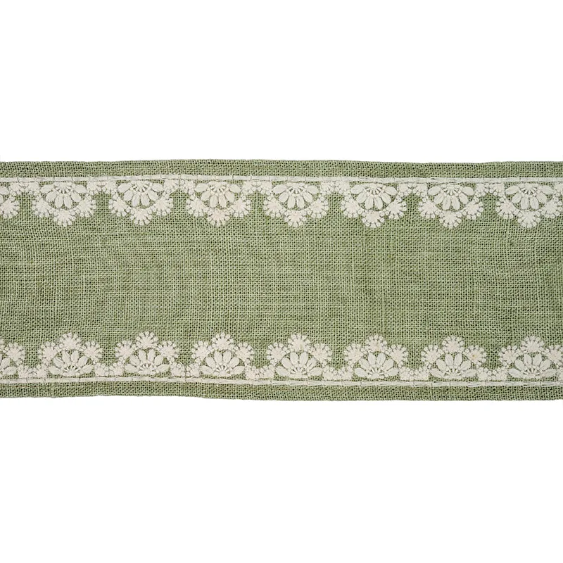 Schumacher Cecily Tape trim in Sage (77570)
