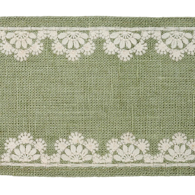 Schumacher Cecily Tape trim in Sage (77570)
