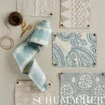 Schumacher Cecily Tape trim in Sky (77571)
