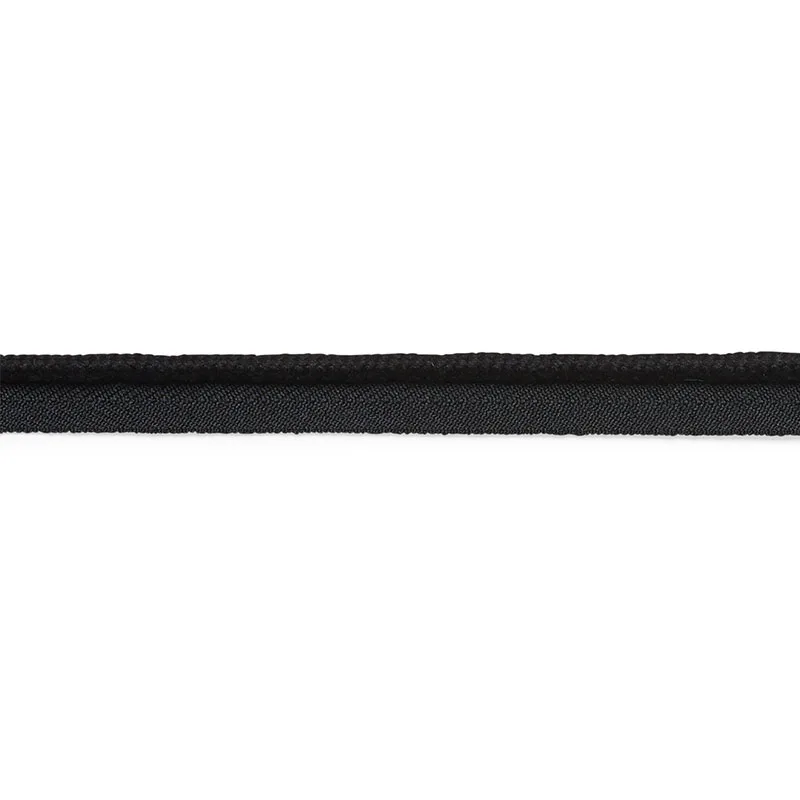 Schumacher Cedric Cotton Lip Cord Medium trim in Black (74785)