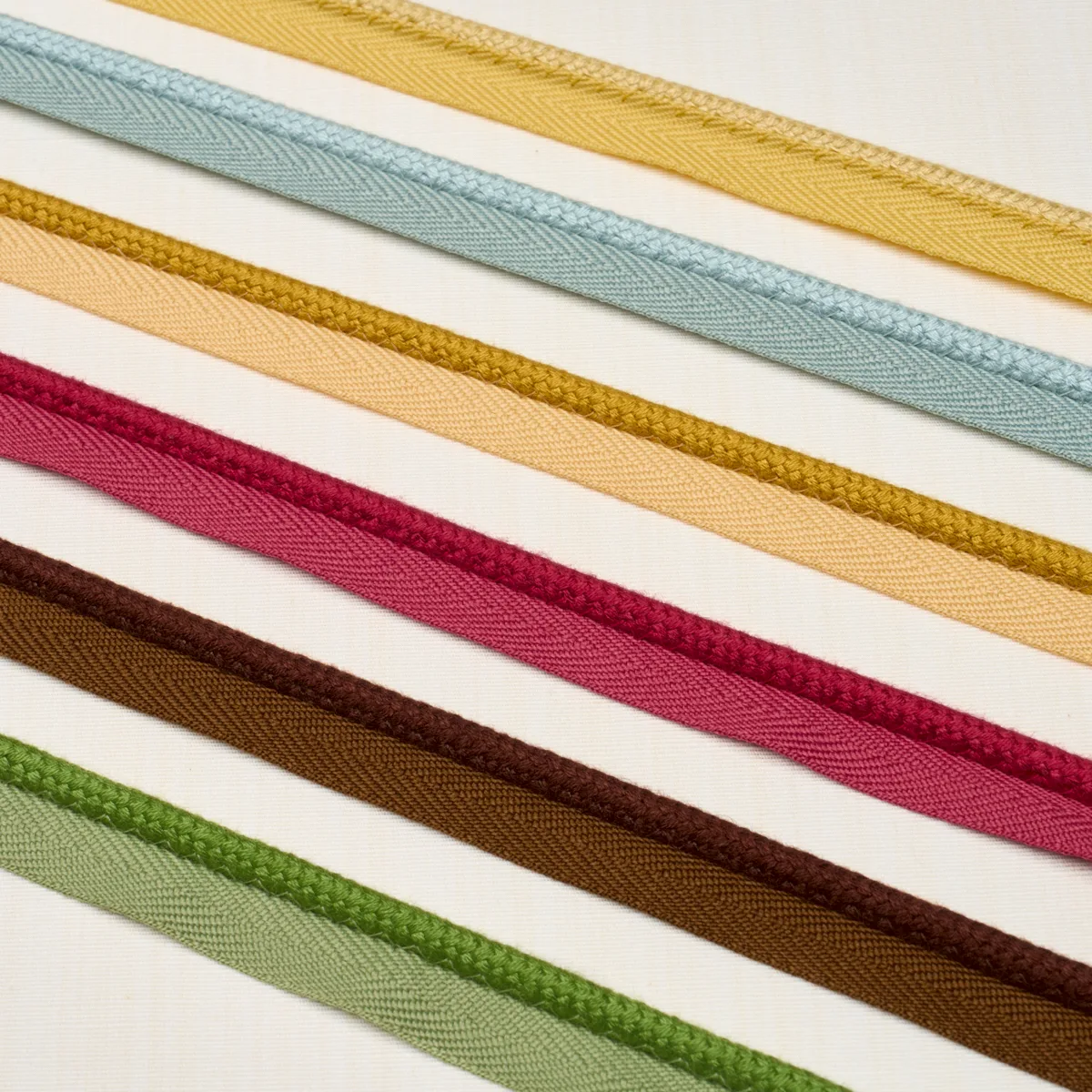 Schumacher Cedric Cotton Lip Cord Medium trim in Red (74789)