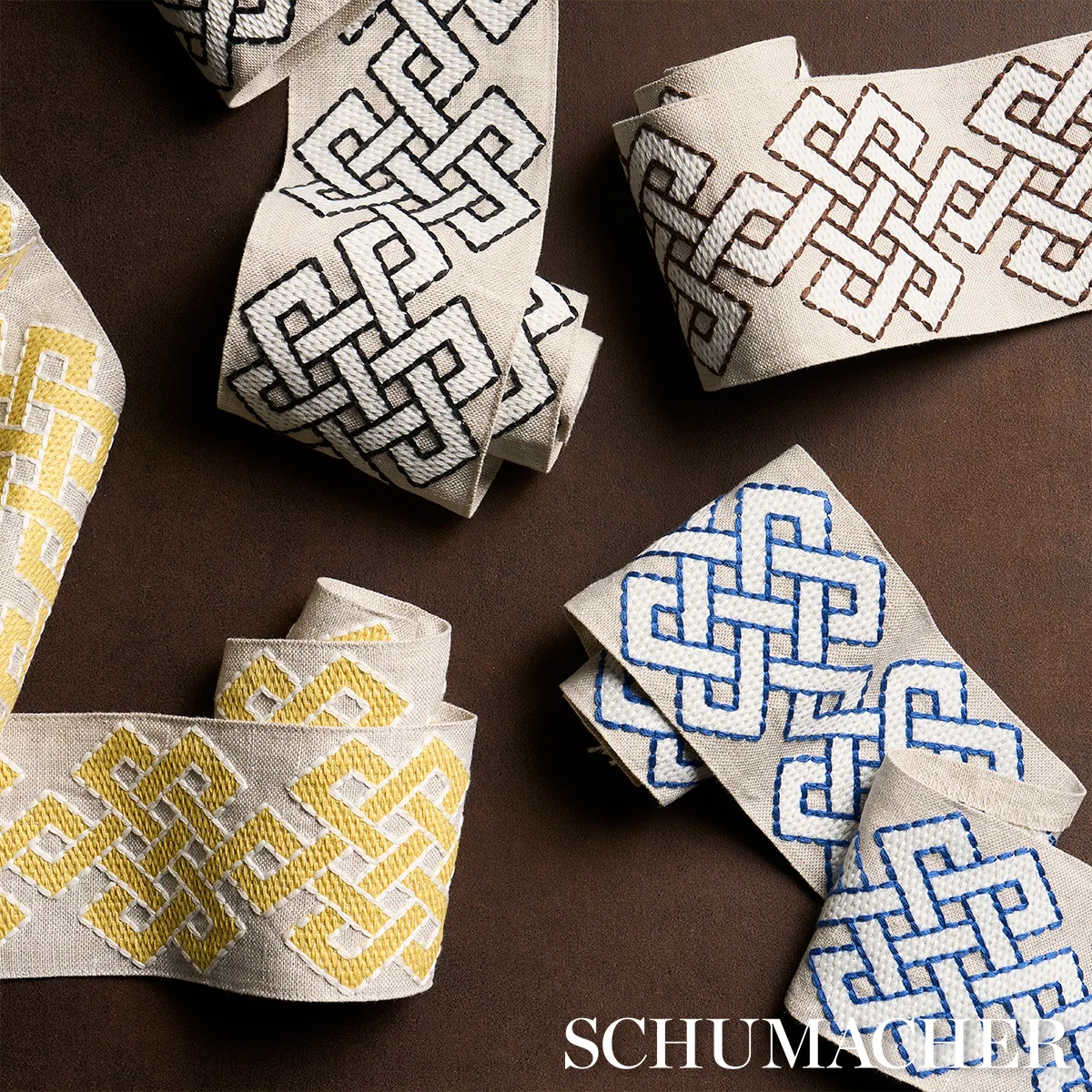Schumacher Chesterton Tape trim in Blue (77221)