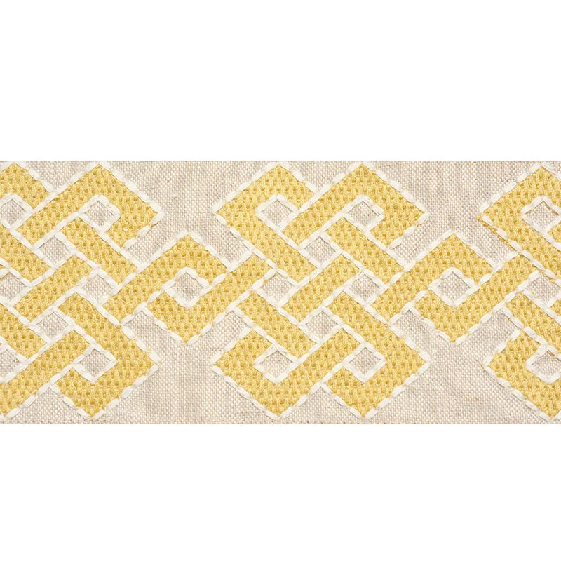 Schumacher Chesterton Tape trim in Yellow (77220)