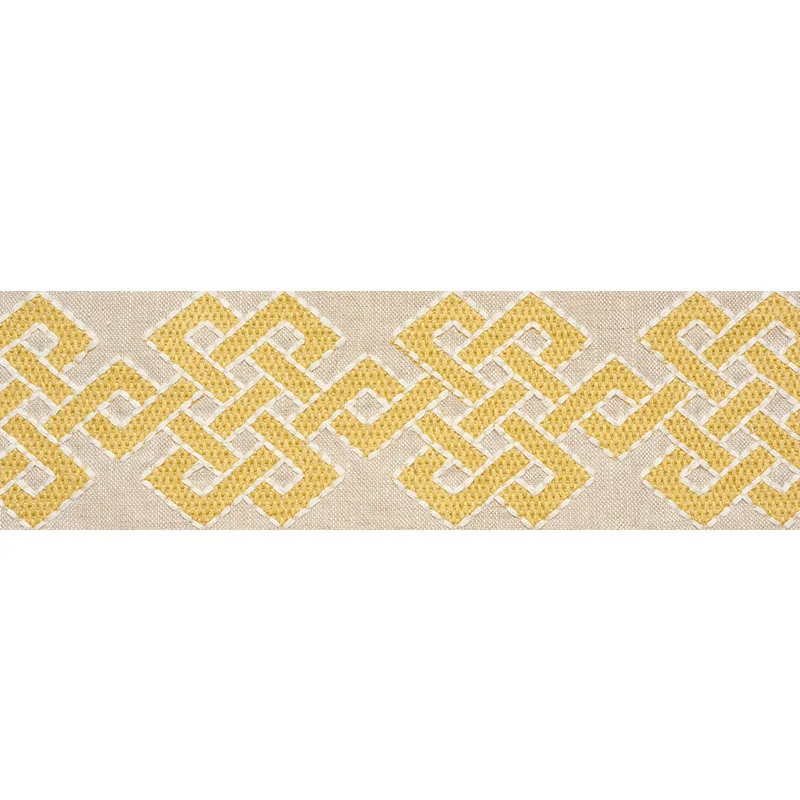 Schumacher Chesterton Tape trim in Yellow (77220)