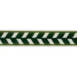 80182 | Chevron Strie Velvet Tape - Emerald Schumacher Chevron Strie Velvet Tape trim in Emerald (80182)