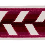 80183 | Chevron Strie Velvet Tape - Garnet Schumacher Chevron Strie Velvet Tape trim in Garnet (80183)