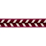 80183 | Chevron Strie Velvet Tape - Garnet Schumacher Chevron Strie Velvet Tape trim in Garnet (80183)
