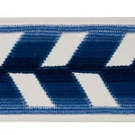 80180 | Chevron Strie Velvet Tape - Lapis Schumacher Chevron Strie Velvet Tape trim in Lapis (80180)