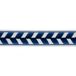 80180 | Chevron Strie Velvet Tape - Lapis Schumacher Chevron Strie Velvet Tape trim in Lapis (80180)