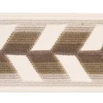 80184 | Chevron Strie Velvet Tape - Stone Schumacher Chevron Strie Velvet Tape trim in Stone (80184)