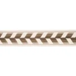 80184 | Chevron Strie Velvet Tape - Stone Schumacher Chevron Strie Velvet Tape trim in Stone (80184)