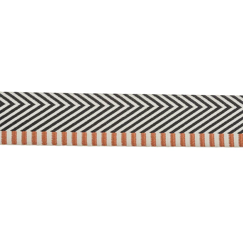 Schumacher Chevron Twill Tape trim in Black (76110)